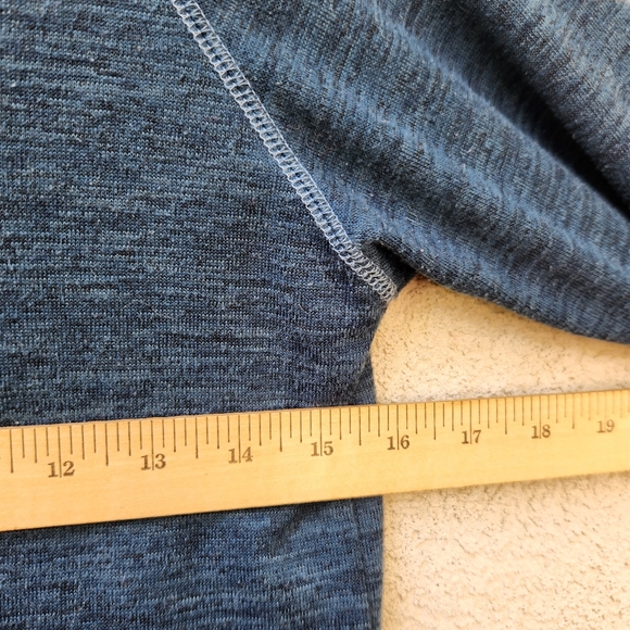 KUHL Women's Lea Pullover Small Teal Heathered Cowl Neck Kangaroo Pocket - Picture 10 of 11